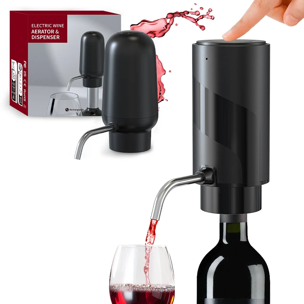 Decanter Aerator Set - Automatic Wine Aerator Dispenser Rechargeable One