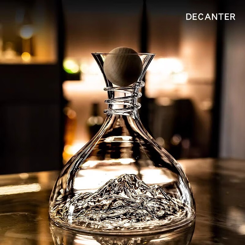 Decanter Aerator Set - Crystal Iceberg Shape Rapid Aerating Wine