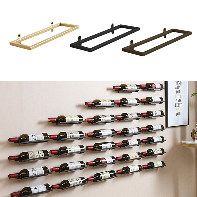 Wine Rack Wall Mount - 1PC Wall-Mounted Bar Wine Rack Holder