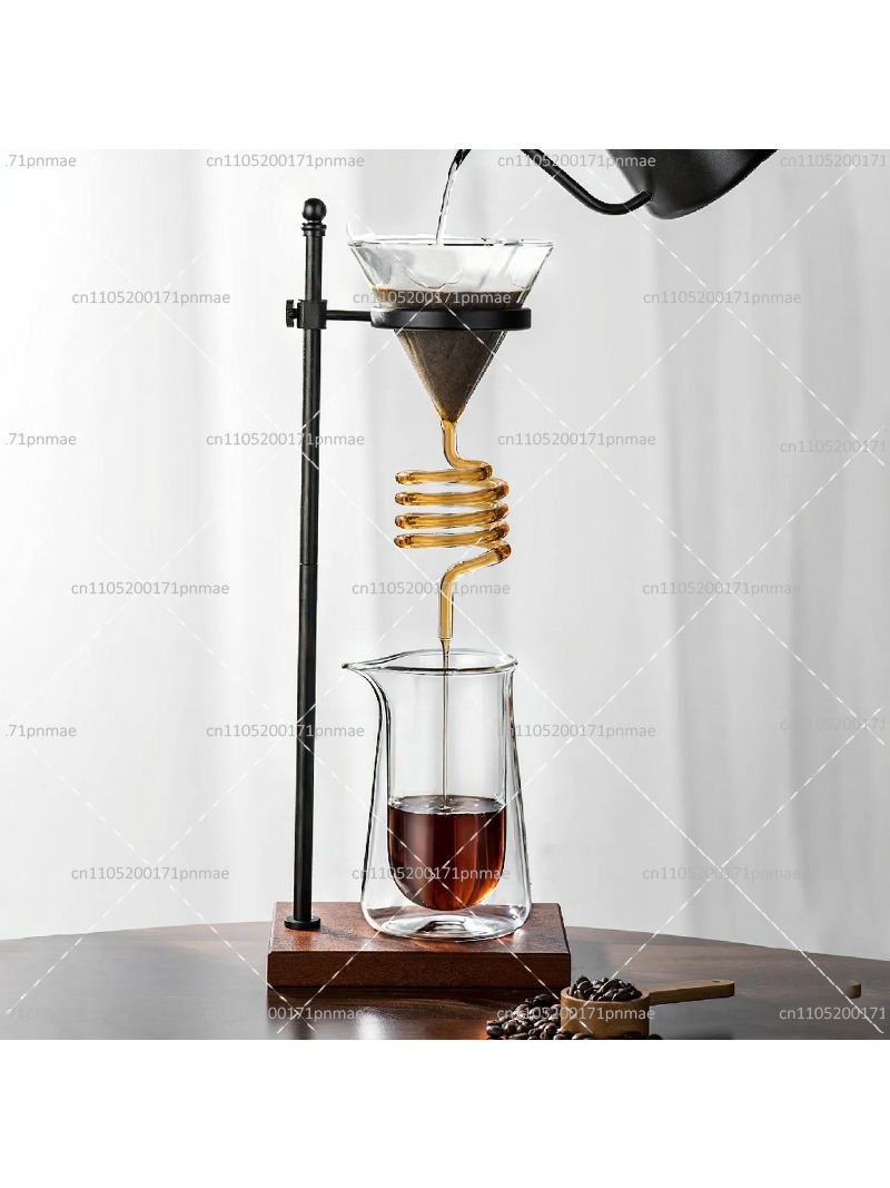 Decanter Aerator Set - Elegant Spiral Glass Pour Over Coffee