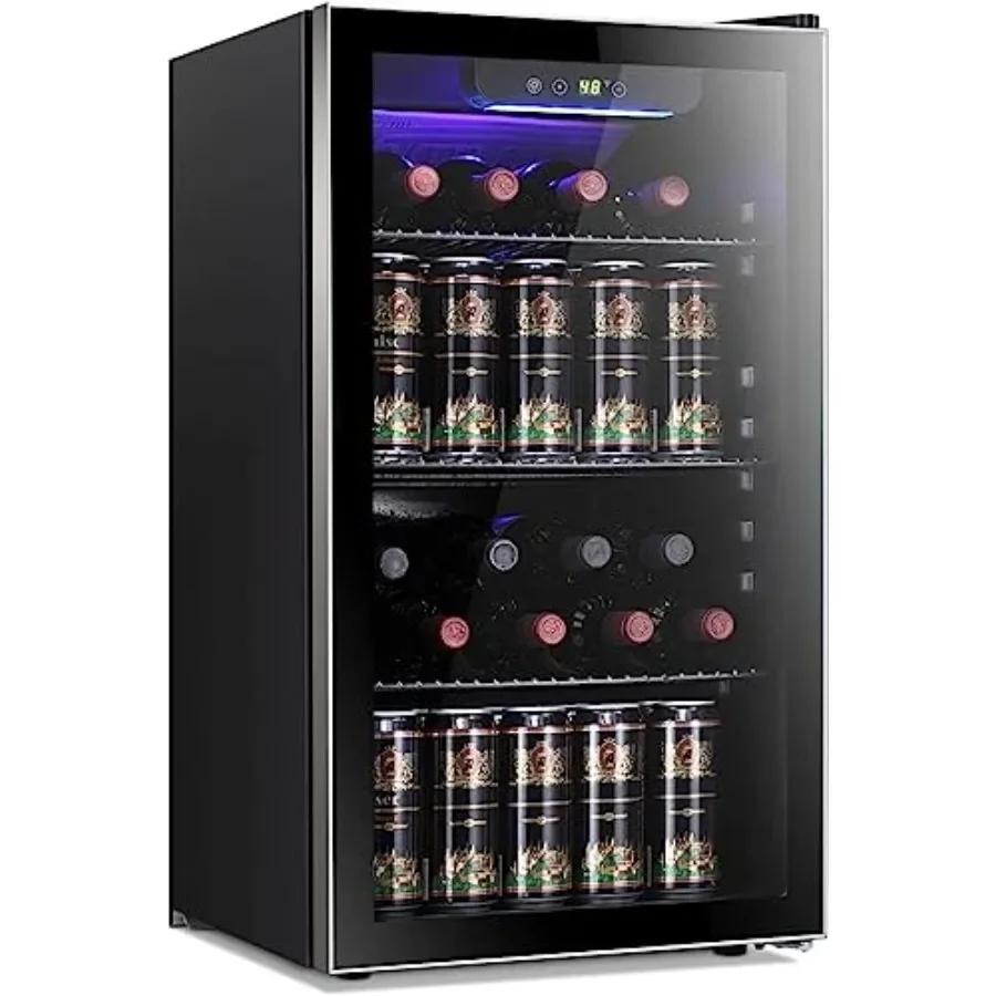 Wine Beer Mix - 26 Bottle 130 Can Wine Cooler/Cabinet