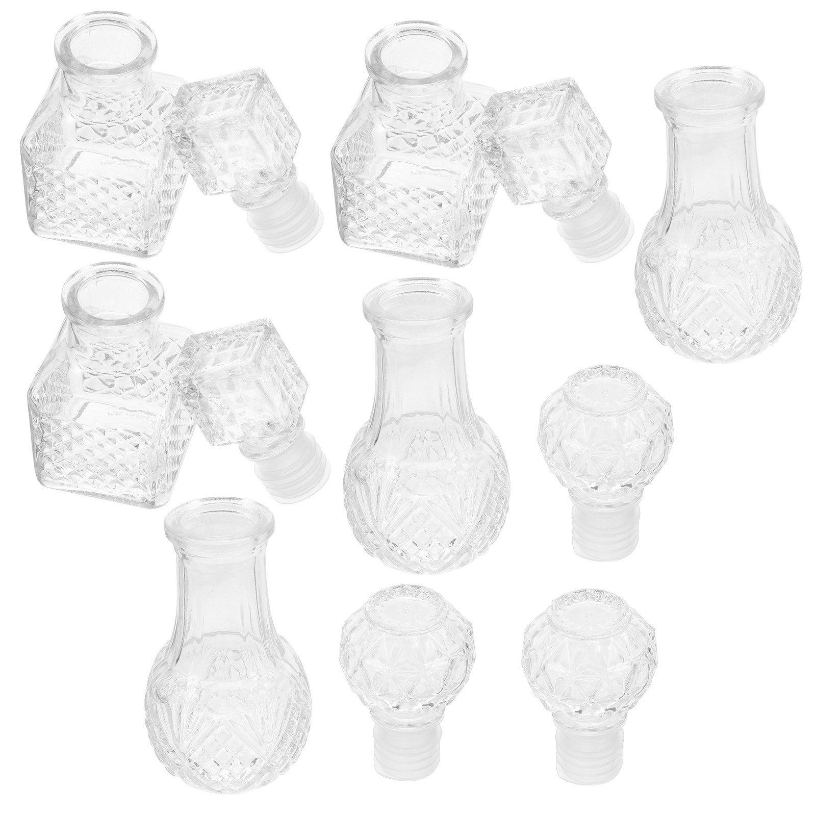 Decanter Aerator Set - 6Pcs 50Ml Sleek Clear Glass Wine