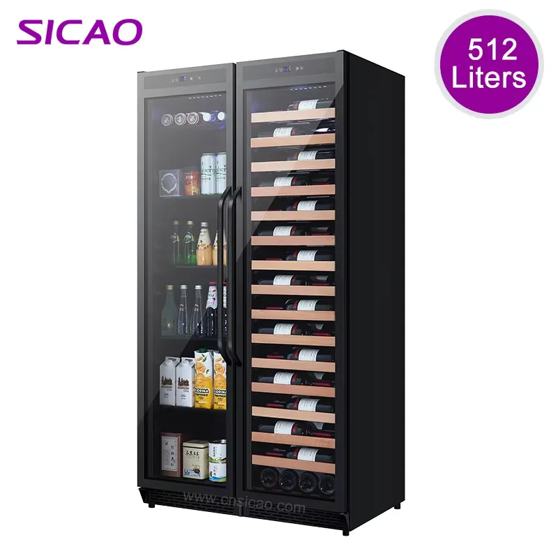 Wine Beer Mix - Built In Beverage Fridge Double Door