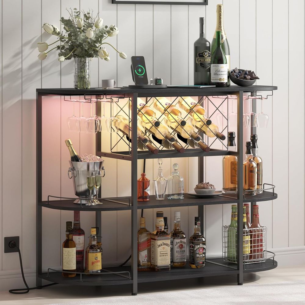 Black 3-Tier Coffee Table with - Wine & Beer Unlimited Spirits review and price