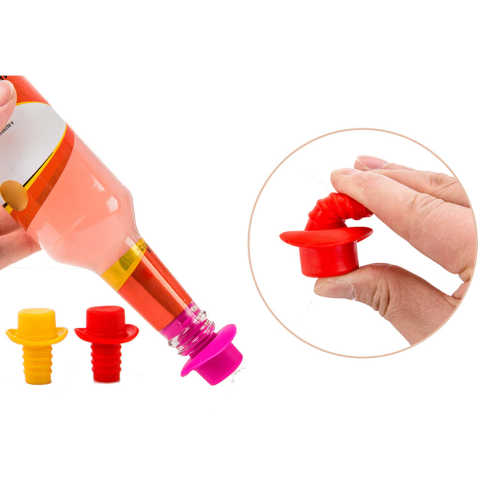 5Pcs Hat-Shaped Silicone Wine  - Wine Beer Hat review and price