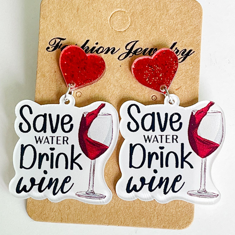 New Christmas Earrings Christm - Wine Beer Hat review and price