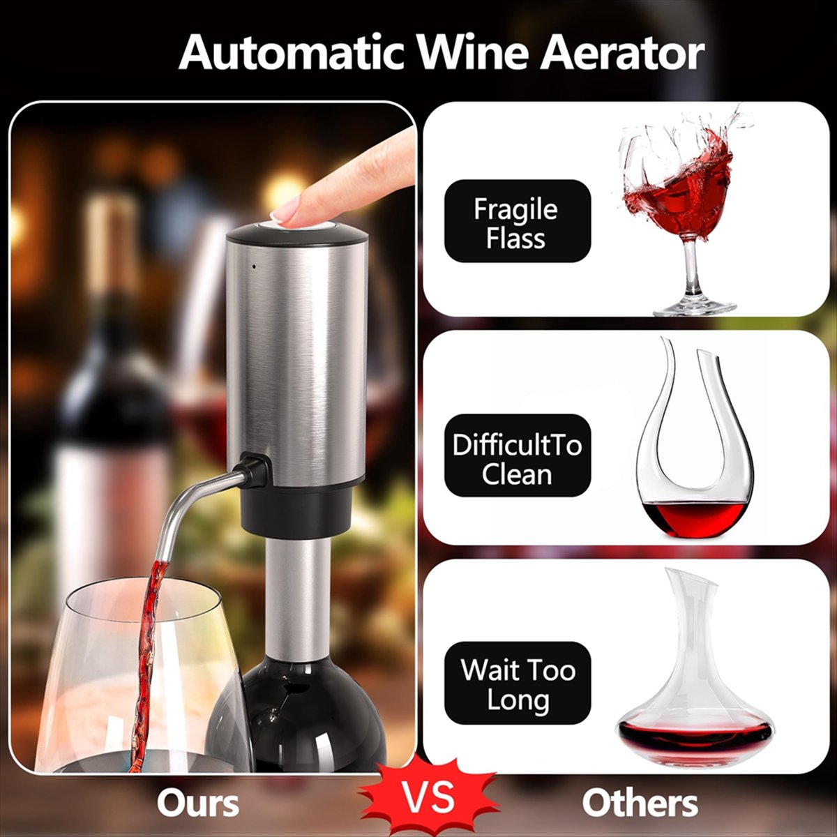 ETRT Electric Wine Aerator Win - Decanter Aerator Set review and price