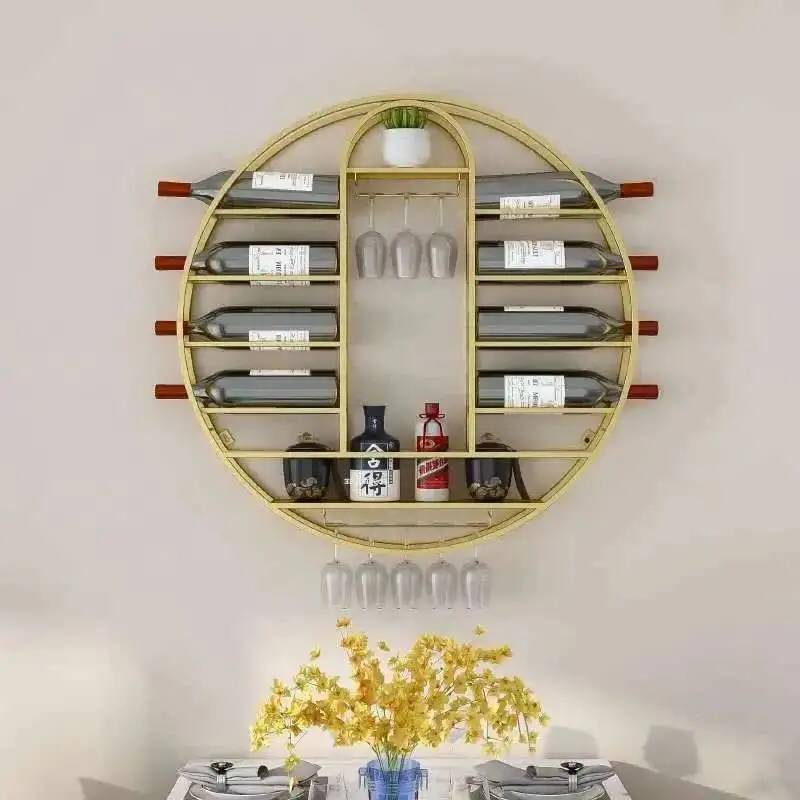 Modern Nordic Round Wall-mount - Wine Rack Wall Mount review and price