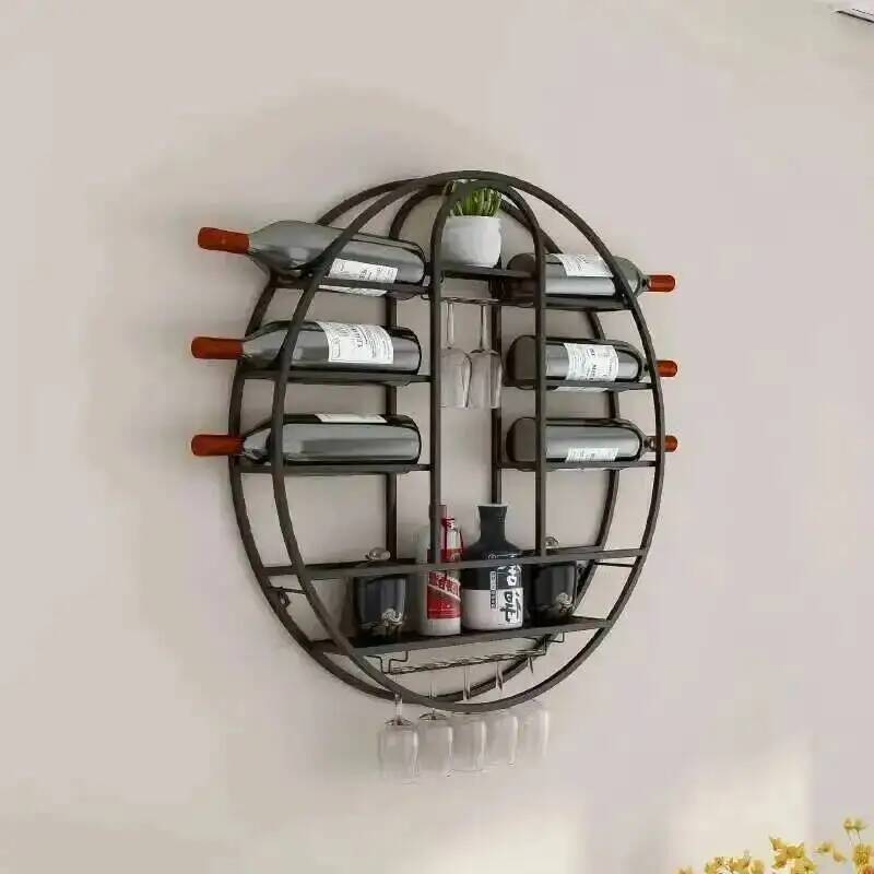 Modern Nordic Round Wall-mount - Wine Rack Wall Mount review and price