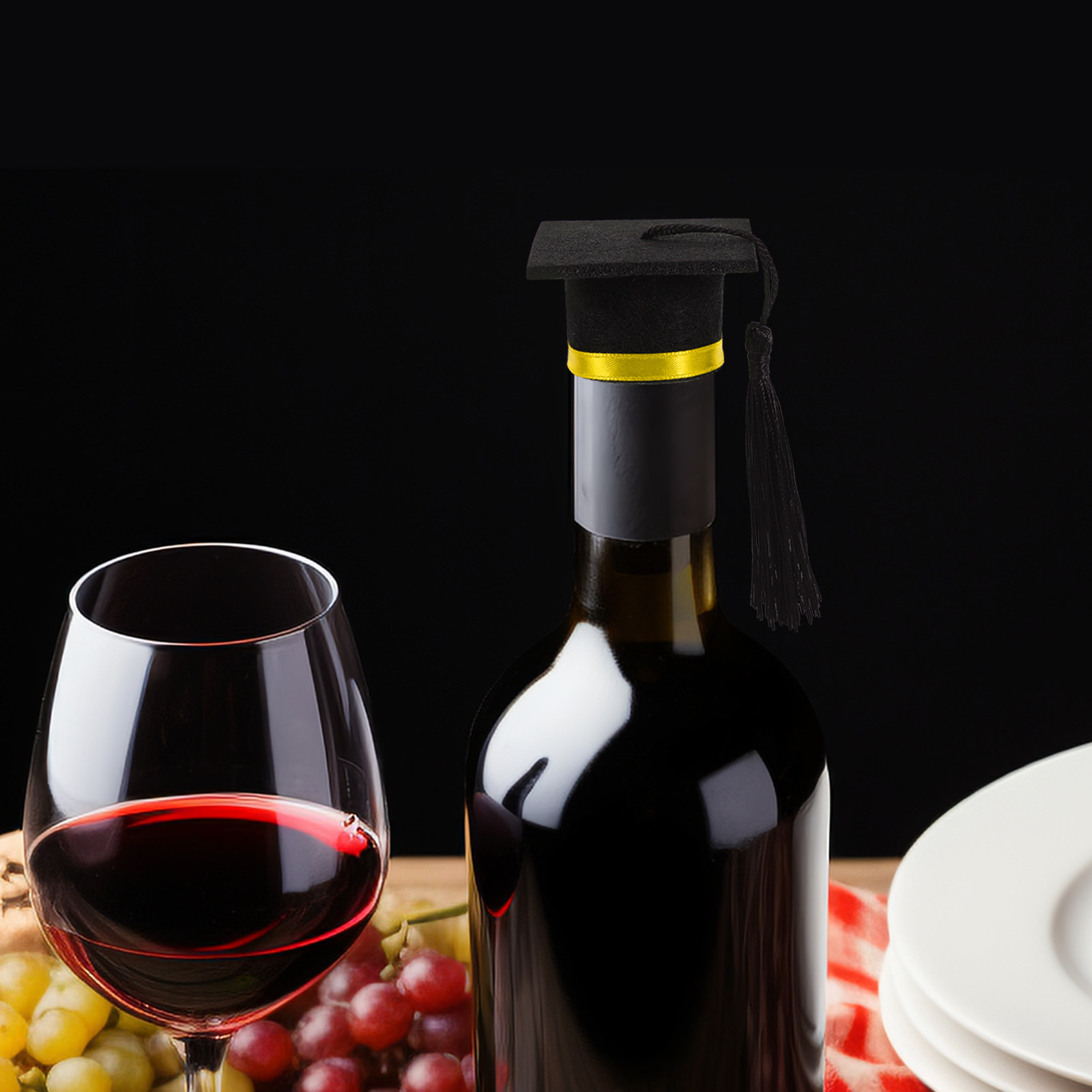 4Pcs Graduation Hat Jar Topper - Wine Beer Hat review and price