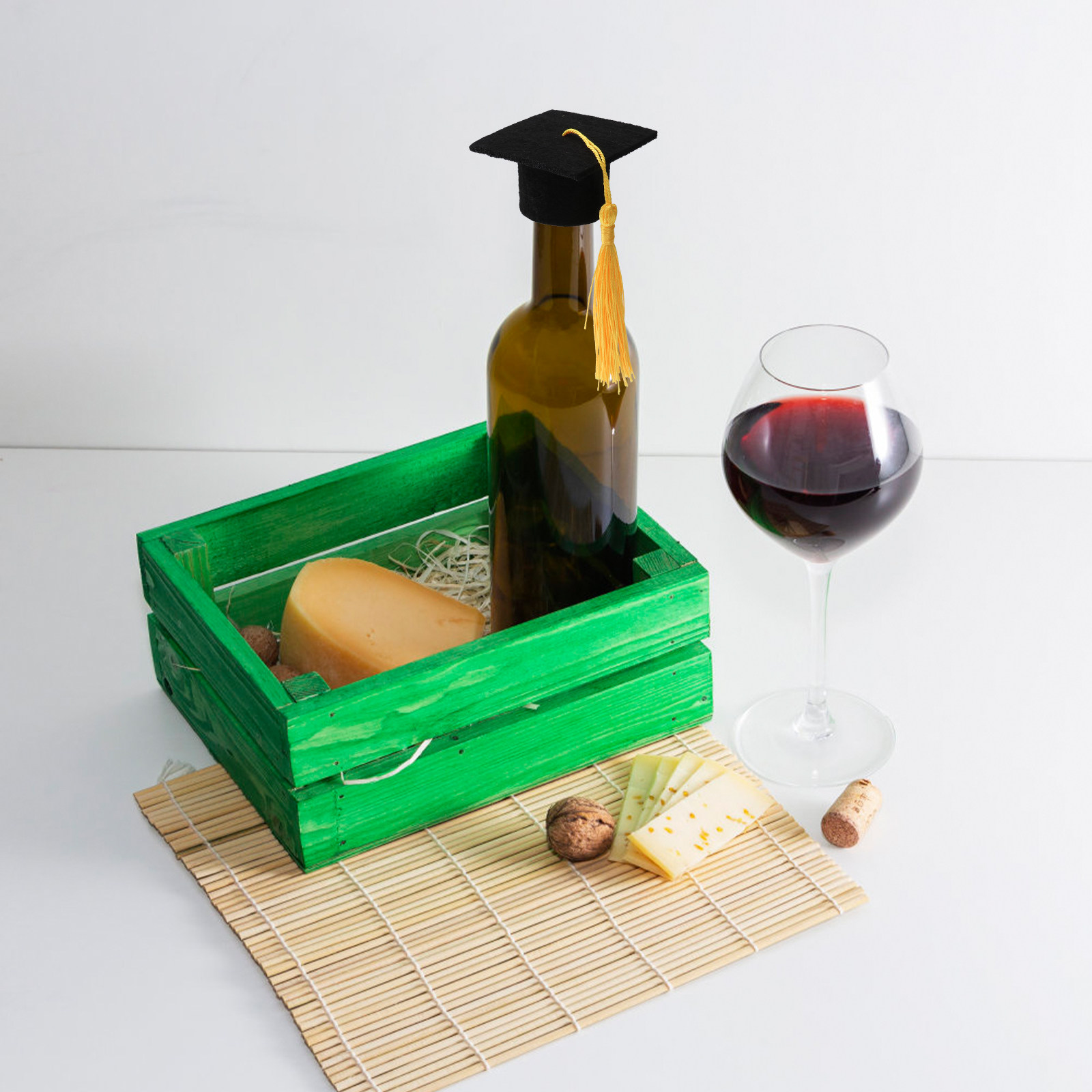 6Pcs Doctoral Wine Bottle Cap  - Wine Beer Hat review and price