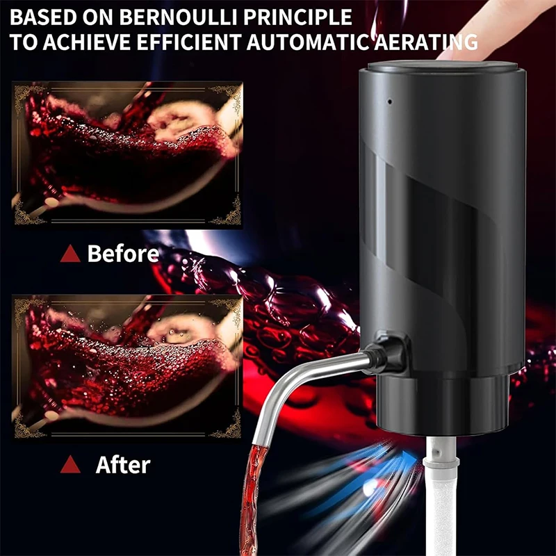 USB Rechargeable 4-in-1 Electr - Decanter Aerator Set review and price