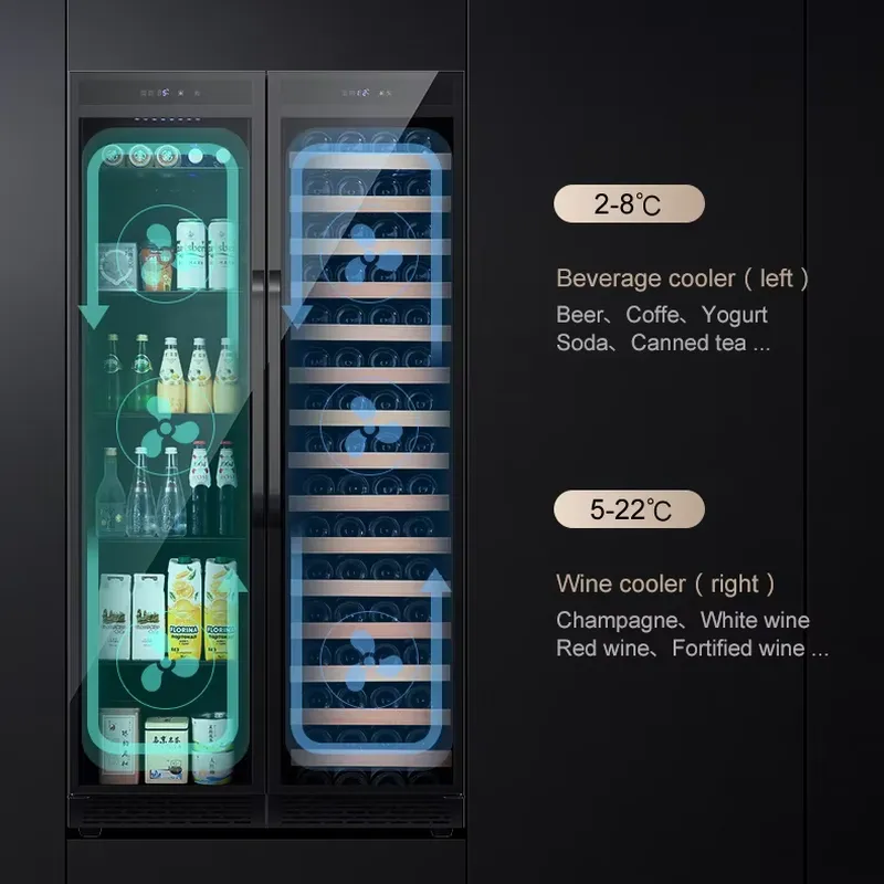 Built In Beverage Fridge Doubl - Wine Beer Mix review and price