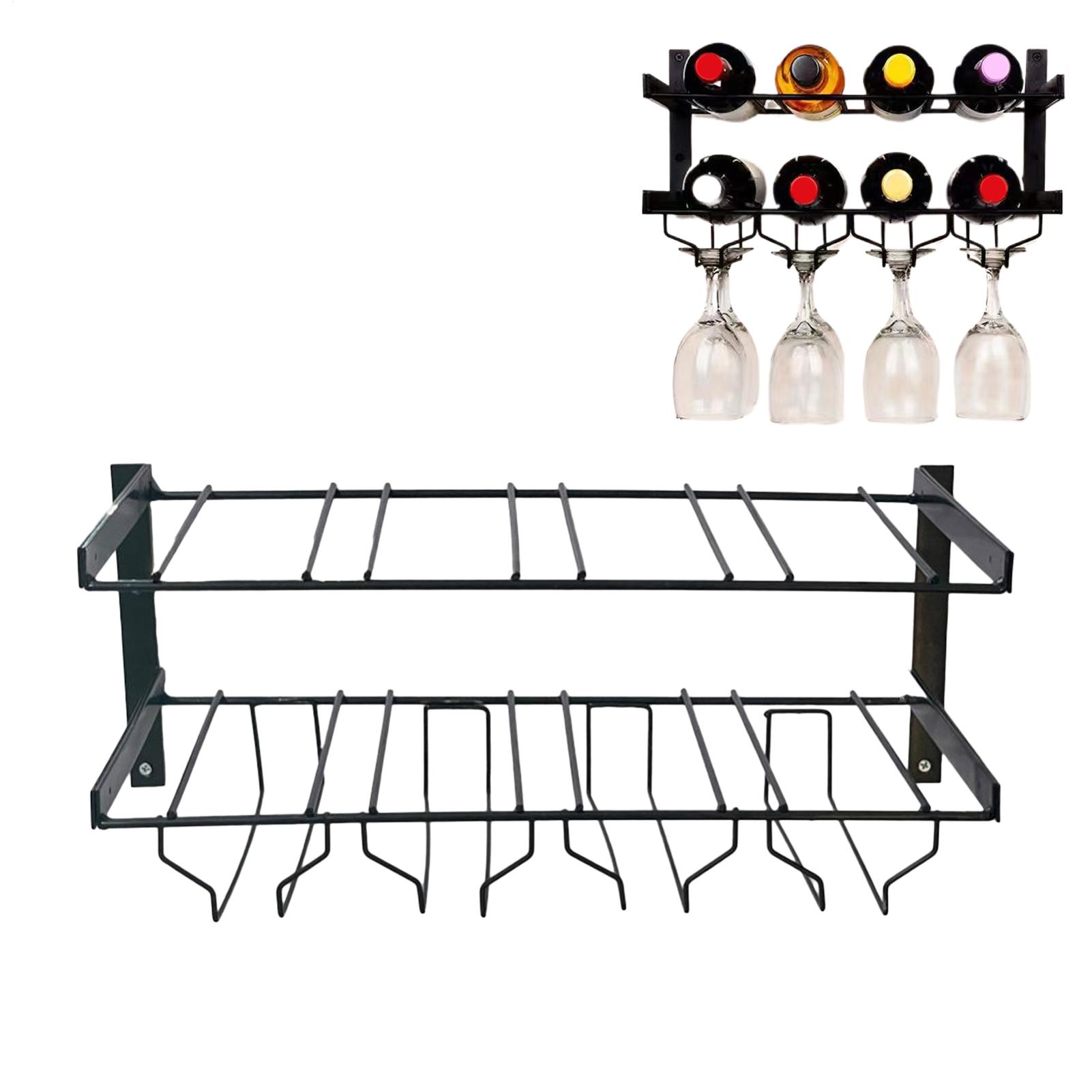 Wall Mounted Wine Rack Double- - Wine Rack Wall Mount review and price
